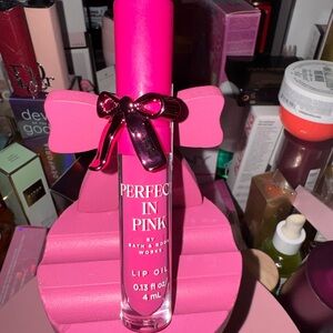 Bath & Body Works Perfect in Pink Lip Oil — Bright Pink